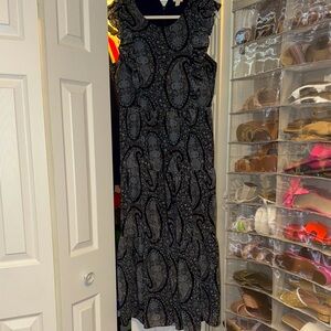 Paisley print maxi dress